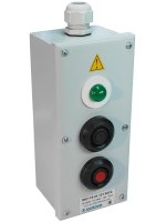 Пост управления ПКУ-15-21.131-54У2 (1хСКЛ11 зеленая, 220В + 1хКЕ081/2(1з+1р) черная + 1хКЕ081/2(1з+1р) красная+ PG-19) Электротехник ET008512