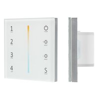 Панель Sens SMART-P38-MIX White (230V, 4 зоны, 2.4G) (ARL, IP20 Пластик, 5 лет) Arlight 027118