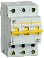 Выключатель-разъединитель трехпозиционный ВРТ-63 3P 50А IEK MPR10-3-050 Выключатель-разъединитель трехпозиционный ВРТ-63 3P 50А IEK MPR10-3-050