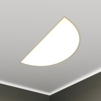 Светильник светодиодный RVE-LBX-TACO-630-V (Полукруг 630х330х100мм 21Вт встраиваемый 4000K Белый) RVElektro RVE00002858