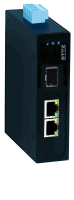 Медиаконвертер, 1 порт SFP 100 Base-X, 2 порта 10 100-TX RJ45 port, 18-30VAC 12-48VDC dual redundant power inputs, -40 to 75 град СТЭЗ 70210020