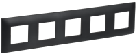 SKANDY Рамка 5-местная SK-F05Bl черный IEK SK-M52-K02 SKANDY Рамка 5-местная SK-F05Bl черный IEK SK-M52-K02