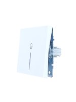 ZIMA Кнопка звонка с подсветкой белый безвинтовой зажим/клемма LEZARD Lezard 704-0288-108QC