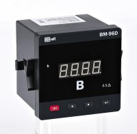 Вольтметр цифр. 72x72мм трехфазный, вход 100В, выход RS485, LED-дисплей ВМ-72D Dekraft 50360DEK