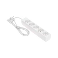 Удлинитель 5 гнезд, 1,5 м, 3х0,75 мм2, с/з, белый ProConnect 13-4211
