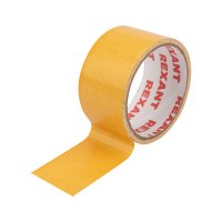 Двухсторонний скотч, тканевая основа 48 мм, ролик 5 м REXANT 09-6348