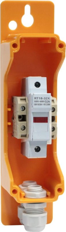 Коробка соединительная HS-1655-1FNT-G (с 1-м дежателем предохранителя и 2-мя клеммниками ) IP67 RAL 1033 ЭЛКА E6602-6 Коробка соединительная HS-1655-1FNT-G (с 1-м дежателем предохранителя и 2-мя клеммниками ) IP67 RAL 1033 ЭЛКА E6602-6