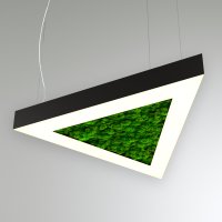 Светильник светодиодный RVE-LBX-MOSS-TRIO-1200-P (треугл. со мхом 1200x1039x100мм S80мм 80Вт 4000К черный ) RVElektro RVE00000586