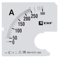 Шкала сменная для A721 250/5А-1,5 PROxima EKF s-a721-250