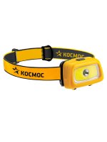 Фонарь налобный , XPE LED + 3W COB, 3 батарейки ААА, 80 Lm, 220 Lm, Космос KOC-H3WDS-COB