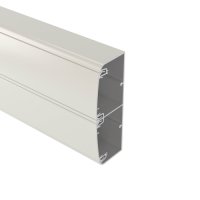 Кабель-канал алюминиевый 140x50 с двумя крышками белый DKC 11499