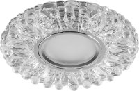 Светильник ИВО-50w G5.3 со светодиодной подсветкой 4000К хром с прозрачным стеклом FERON CD914 28985