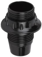 Патрон Е14 с кольцом, бакелит, черный (50/200/3200) ЭРА Б0043686