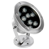 Прожектор светодиодный подводный ДО-9w 24в 2700К IP68 (БЕЗ ДРАЙВЕРА!) FERON LL-824 48457