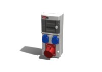 Устройство распределительное настенное пластик IP44 32A корпус 138х330х110 серый AlpenBox 0060004 00-00011985