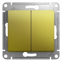 GLOSSA Переключатель двухклавишный схема 6 фисташковый Systeme Electric GSL001065