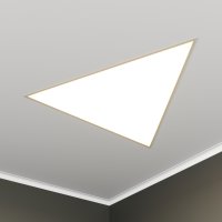 Светильник светодиодный RVE-LBX-TRIO-530-V (Треугольник 530х463х100мм 14Вт встраиваемый 4000K Белый) RVElektro RVE00003131
