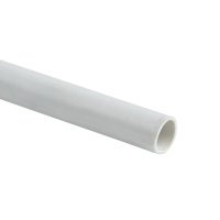 Труба гладкая жесткая ПВХ d20 белая((140м/уп) EKF trg-20w-2m