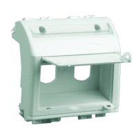 Адаптер для 2 оптоволоконныx разъемов белый 2 модуля DKC 76615B