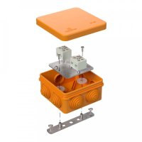 Коробка огнестойкая для о/п 40-0210-FR6.0-4 Е15-Е120 80х80х40 RAL2004 Промрукав (44 шт/уп)