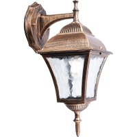 Светильник НБУ-60w вниз Е27 IP44 черное золото FERON PL612 11614