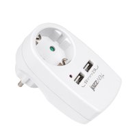 Адаптер JAZZway AD-1GU USB с заземлением JazzWay 5051744 Адаптер JAZZway AD-1GU USB с заземлением JazzWay 5051744