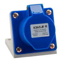 Розетка 123-32А-6h-220AC-2P+PE-IP44 КЭАЗ 222747