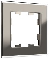BRITE Рамка 1 пост РУ-1-2-БрД стекло дымчатый IEK BR-M12-G-K30