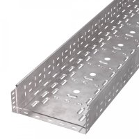 Лоток перфорированный Стандарт INOX (AISI 409) 300х100х3000 (0,8 мм) (6 м/уп) Промрукав PR16.2419