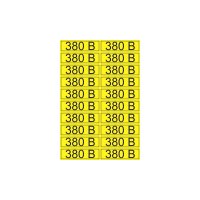 Наклейка знак электробезопасности  ''380 В '' 15х50 мм (20шт на листе), REXANT 56-0008-1