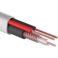 Кабель КВК-В-2+2x0,75 кв.мм (Cu/CCA) (96) белый (200 м) PROconnect REXANT 01-4108