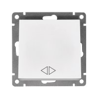 Афина выключатель перекрёстный одноклавишный, с/у, 10А, 220В, механизм белый (еврослот) UNIVersal A0024