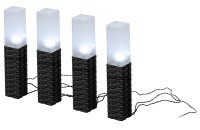 Светильник уличный Ротанг на солнечной батарее высота 41 см 4 шт 4 LED ERASF23-14 ЭРА Б0062362