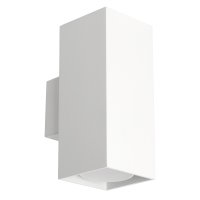 Светильник ДБО 2хGU10 вверх/вниз без ламп белый FERON ML1740 48428