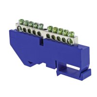 Шина нулевая PE 63.8 (DIN изолятор) EKF sn1-63-10-d