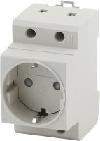 Розетка на DIN-рейку PRO MRD10-16-E 16А с заземлением ЭРА Б0057482