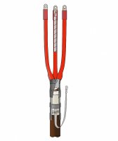 Муфта термоусаживаемая концевая внутренней установки для кабеля с бумажной изоляцией на напряжение до 10 кВ включительно 3КВТпН-10-150...240 (с наконечниками) ЭРГ ERG203021