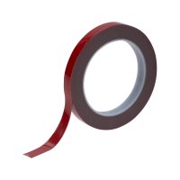 Двухсторонний скотч, серый, на HBA акриловой основе, 12 мм, ролик 5 м REXANT 09-6012